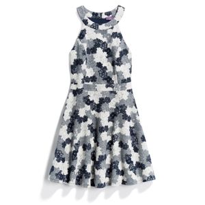 Floral Textured Knit Dress